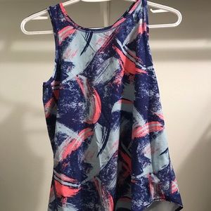 Blue and Pink Ivivva tank top